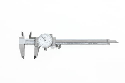 PEC Dial Caliper 0-6 Inch Stainless Steel Precision Measuring Tool