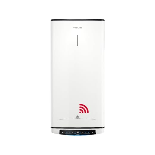 Ariston Velis Pro Wifi (ex.DUO 5 Fleck)- Termo Eléctrico 100L Litros Bajo Consumo Multiposición Calentador de Agua Eléctrico Plano y ECO-EVO 127,2x27,5x51,1 Instalación España Eficiencia B Rango(A+/F)