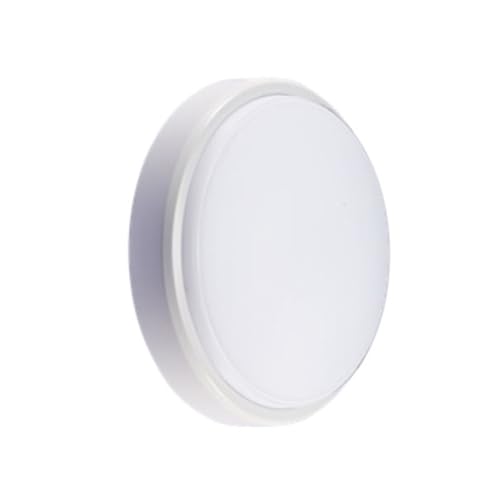 Plafonnier LED rond blanc 16W design épuré applique étanche haut de gamme