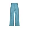 Linen Pants Women high Waist Capris Pants for Wome... #3