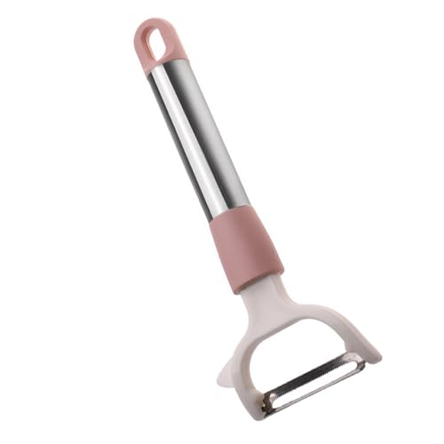 Pelafrutta, Pelapatate Multifunzione con Manico Lungo, Lama in Acciaio Inossidabile per Pelare e Raschiare Facile, Adatto a Casa, Cucina, Ristorante, Campeggio, Picnic, Ecc.