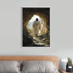 Affiche imprimée représentant Jésus, cadeau religieux chrétien de baptême