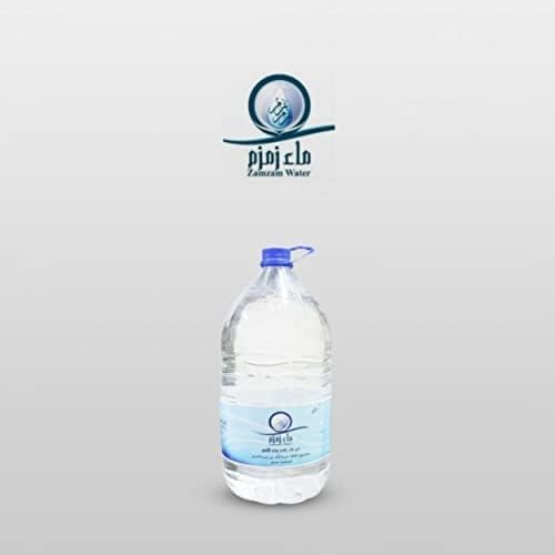 eau zamzam bouteille de 5 LITRES, qualité original, de la mecque, makkah, arabie saoudite, eau bénie, un musc noir roqyah offert, emballage d'origine de mecca, authentique, zamzam water, eau minérale
