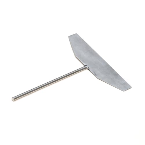 1 Piece Pancake Maker Stick Pancake Griddle Batter Spreader Crepe Maker Stainless Steel Crepe Stick Spreader T Shape Crepe Maker Pancake Batter Spreader for Home and Kitchen(Silver, S)