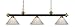 Z-Lite 200-3BRZ+SG-PWH 3 Billiard Light, Bronze + Satin Gold