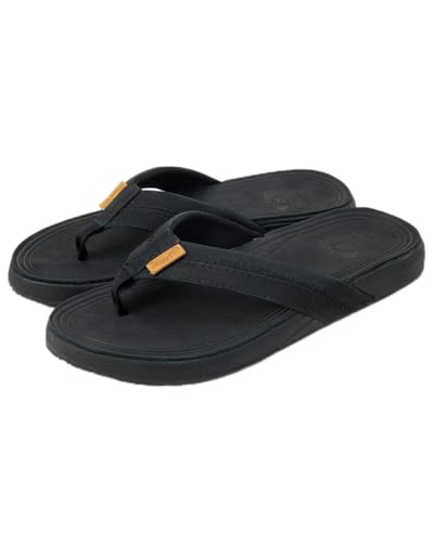 [r{] r[`T_ LEATHER THONGS Y BLK 28.0 cm