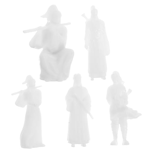 POPETPOP 5pièces Miniature Figurines Chinoises Anciennes Décor Micro Paysage Résine pour Jardin Bureau Et Terrarium Accessoires pour Décorations De Jardin Zen Et Bureaux Modernes Figurines