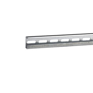 Rail DIN asymétrique Schneider NSYADR200D perforé 2 mètres montage châssis