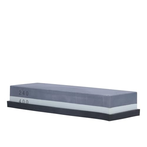 Image of Jelquix Professional Sharpening Stone Exquisite Craftsmanship Double-Sided 240-400 Grit for Home Chefs White Corundum