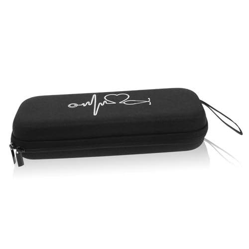 SMASOLO Estuche Rígido para Auscultador Bolsa Portátil Resistente Golpes de EVA Compacto Almacenamiento Seguro para Fonendoscopio Color Negro Protección contra Arañazos y Salpicaduras SMASOLO Estuche Rígido para Auscultador Bolsa Portátil Resistente Golpes de EVA Compacto Almacenamiento Seguro para Fonendoscopio Color Negro Protección contra Arañazos y Salpicaduras