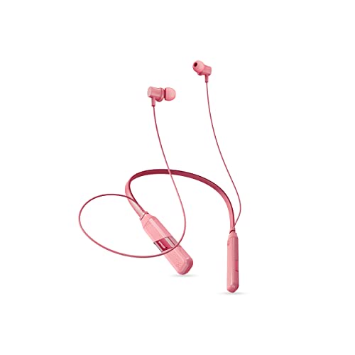 Image of sonilex Relax 3 SL-BT242 Wireless Bluetooth 5.3 Headset with Mic, ENC Noise Cancelling, Upto 30Hrs Playtime, Fast Charging Type C Neckband, Voice Assistant, & in-line Controls (Hot Pink)