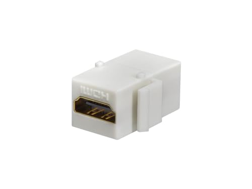 Monoprice Keystone Jack HDMI Hembra a Hembra Blanco miniatura 2