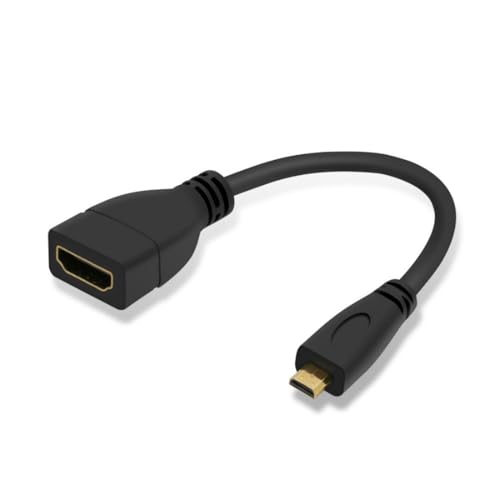 Chenyang マイクロHDMIオス-HDMIメスアダプターショートケーブル4K 60hz ディスプレイHDTVモニターカメラ用