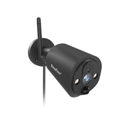 SecuFirst 2K Telecamera aggiuntiva per telecamere di sorveglianza Outdoor Set (CWL401S,CWL401S/2),funziona solo con il sistema di monitor OBSERVER HD+.