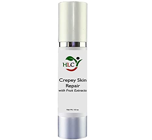 Crepey Skin Repair Cream -4oz. Diminish sagging loose wrinkled skin, tighten skin elasticity and visibly smooth and firm crepey like skin. Reveal healthier, firmer, younger looking skin.