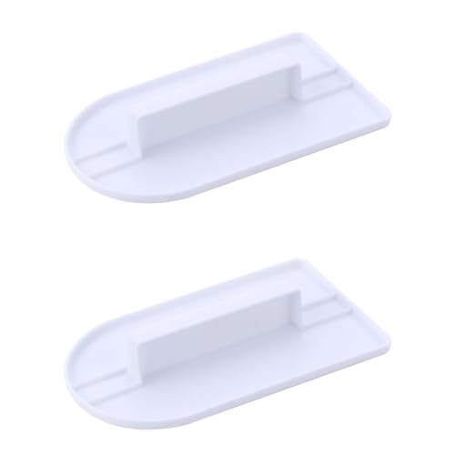 Lot de 2 lisseurs de gâteau en plastique pour pâte d'amande, pâte à sucre, polisseuse, outils de cuisson pour la maison, les magasins de gâteaux, les magasins de bonbons