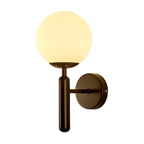 ZTTECH - Aplique de Pared con Bola de Cristal Blanco Cover
