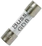 BUSSMANN BY EATON BK/GDB-4A FUSE, CARTRIDGE, 4A, 5X20MM, FAST ACTING (5 pieces)