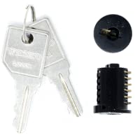 HON 132E Lock Core Kit with 2 Keys - Black