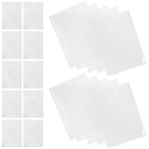 Fundas de plástico A5 transparentes de 4 bolsillos para evitar arrugas en tarjetas y fotos