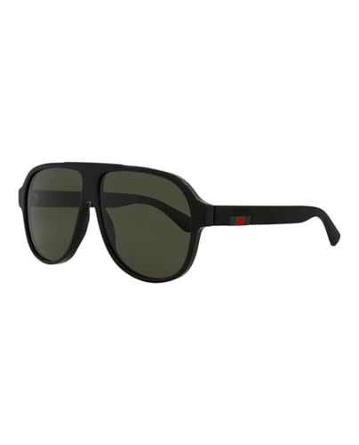 Gucci GG0009S - 001 Urban Sunglasses Black/Green 59mm2