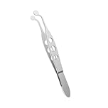 Meibomian Gland Expressor, Eyelid Massage Tweezers, Stainless Steel Eye Massage Instrument Round Tip, Eyelid Massage Tweezers, Meibomian Expressor Tip Lash Massage Tools for Issue Dry Eyes