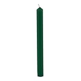 Velas cilíndricas de color completo Ø 1,9 cm 12 piezas - Verde oscuro