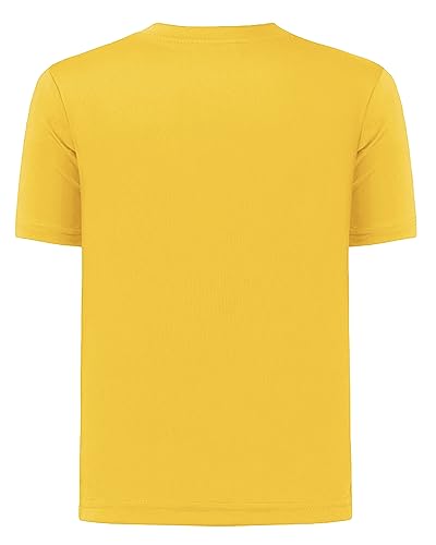 Image of QBK 2T to Youth Neon Shirt Kids UPF 50+ Dry Fit Athletic Short Sleeve Rash Guard T Shirts for Boys Girls Sports Undershirt
