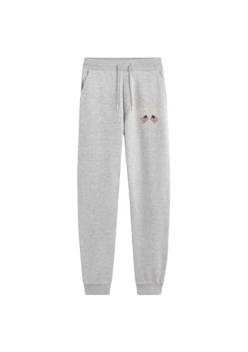 AMERICAN COLLEGE USA, Jogging, Hosen, Leggings, Junge, Mädchen, Kurz, Eng Anliegend, Sportlich, Kinderbekleidung, Unisex, Modell ACPAN238 Grau, 14 Jahre