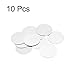 MECCANIXITY Stamping Blank Aluminium Round DIY Tags Silver, 64mm/2.5