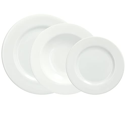 Tognana Environnement, Service de vaisselle pour 6 personnes, 18 pièces, porcelaine, blanc