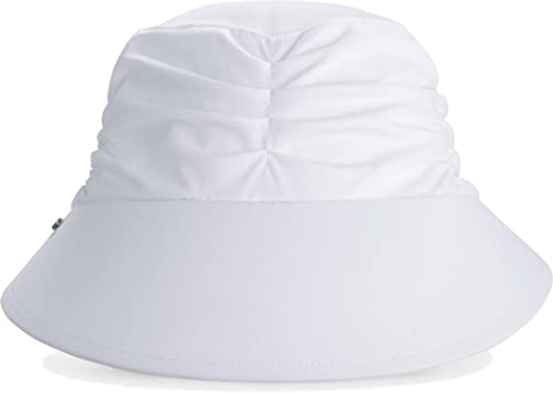 Coolibar Upf 50+ Women's Aquacade Swim Visor - Sun Protective (Small/Medium- White) #TOP2