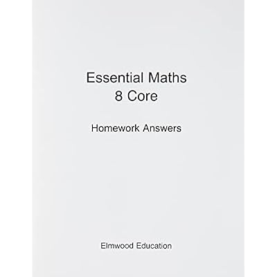 Essential Maths 8 Core Homework Answers