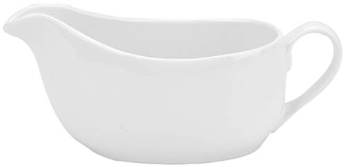 Yesland 2 Pcs 15 Oz Gravy Boat, Ceramic White Easy-Pour Gravy Boat For Dining, Holiday Meals & Parties #TOP3