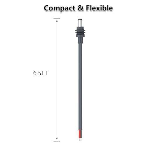 Cable Starlink Mini CC 5.5mm x 2.1mm de 14 AWG y extremo abierto para fuente de alimentación 4