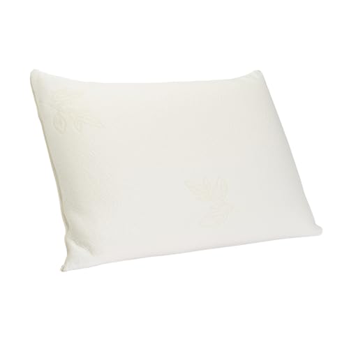 DROUAULT - Oreiller Visco Memory Medium 45x70 cm - Mémoire de Forme - Maintien Cervical - Enveloppe Respirante 100% Viscose - Garnissage Synthétique -...