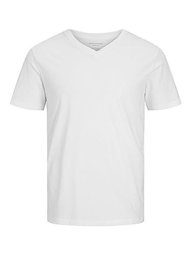 JACK & JONES Herren Einfarbig T-Shirt aus Baumwolle