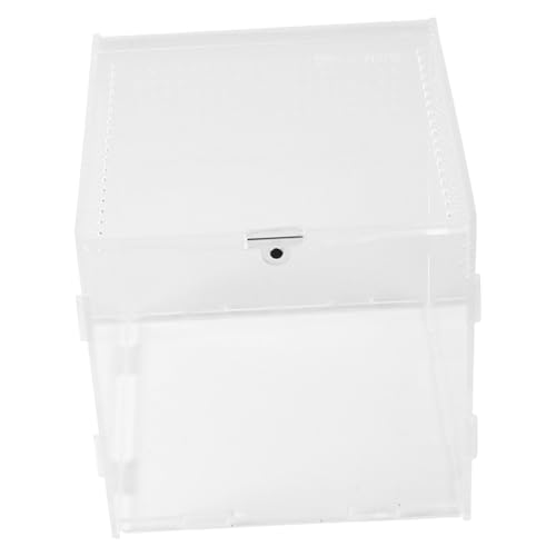 GALPADA 透明アクリル製 爬虫類飼育箱 小型爬虫類 両生類用 通気孔付き飼育ケース コンパクト設計 観察用テラリウム