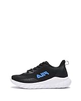 FILA Women's Asti Running Shoe, Black/Wedgewood, 9 US
