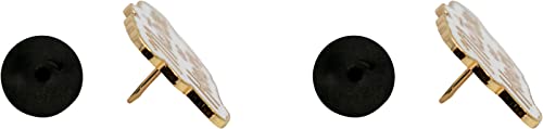 Image of Set of 2 Rose Gold inchMatron of Honor inch Enamel Lapel Pins (0.75 inch X 1 inch)