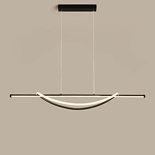 Suspension géométrique métal noir au design créatif et linéaire épuré