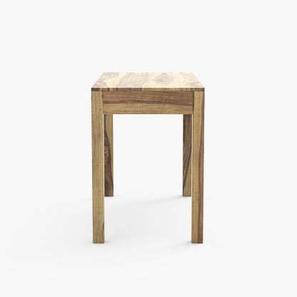 Image of Solid Sheesham Wood Study Writing Table with 2 Drawer, Computer Laptop Desk, Furniture for Study, Living Room, Hall, Home, Office Areas