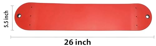 Image of Heavy Duty Flexible Commercial Grade Plastic Swing Seat for Kids & Adults | 120 Kg Weight Limit (Round Seat Red)