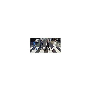 The Beatles Walking In The Street Affiche de célébrité 20,3 x 25,4 cm - Les Beatles, Paul McCartney, John Lennon, RIngo Starr, George Harrison