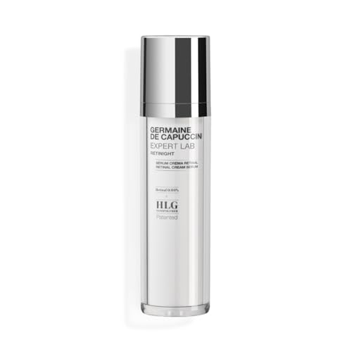 Germaine de Capuccini - Retinight Expert Lab - Sérum Crema de Noche con Retinal 0,04% + HLG Nanopolímero (Ácido Hialurónico) - Efecto Antiedad - Reduce los Signos de Envejecimiento - 50 ml