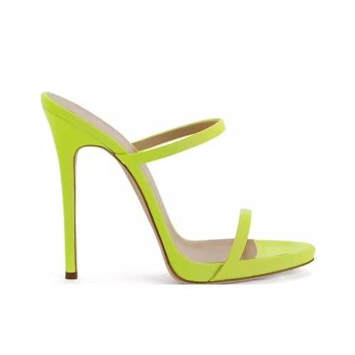 Sexy Open Toe Red Mules women's sandals Platform Stiletto green heels Women Two Straps Slip on Slingback Party Prom Evening Dance Shoes3