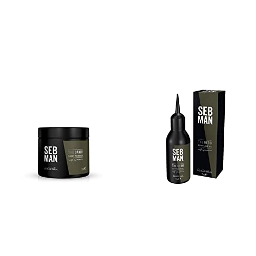 SEB MAN Pommade Tenue Légère 75ml cire coiffante homme effet mat naturel