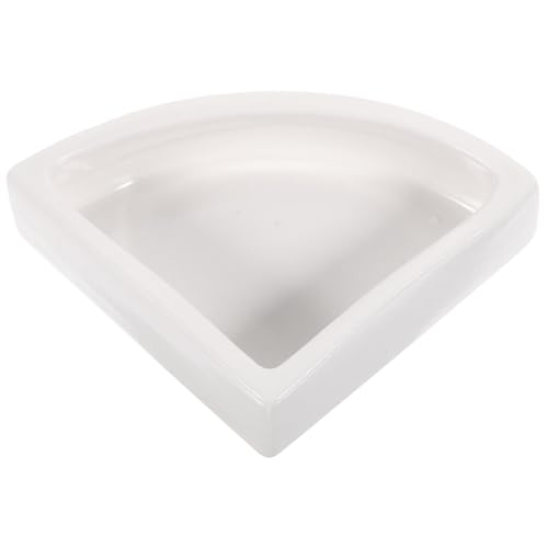 Parliky Ceramic Reptile Food Bowl Water Dish Durable Feeding Basin for Geckos Lizards Snakes Reptiles for Easy Serving