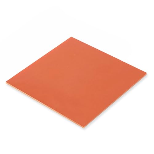 Phenolic Resin Sheets 250x250mm Bakelite Plate 2-30mm Thickness Options Laminated Boards for DIY Crafts Prototyping ProjectsElectrical Insulation CNC Industrial(Orange,250x250x2mm)