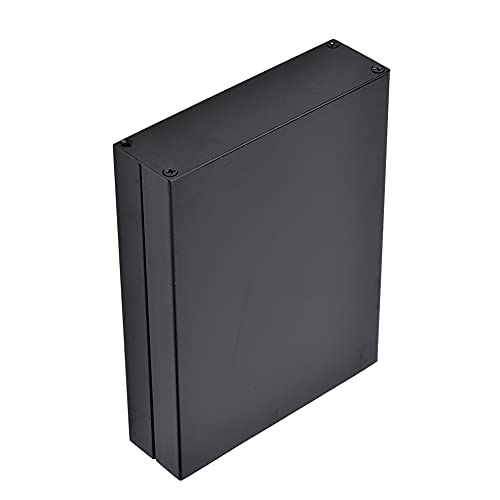 Caja de aluminio para proyectos electrónicos 33x114x150 mm negra miniatura 4